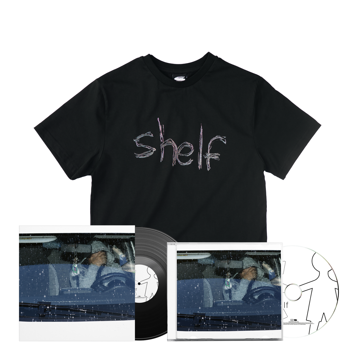 cd + vinyle « shelf » + t-shirt